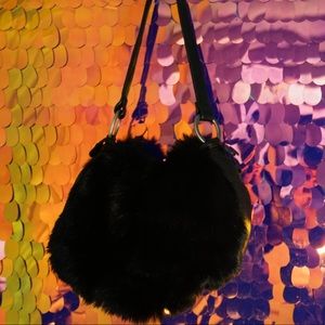 Kenneth Cole Leather fur purse